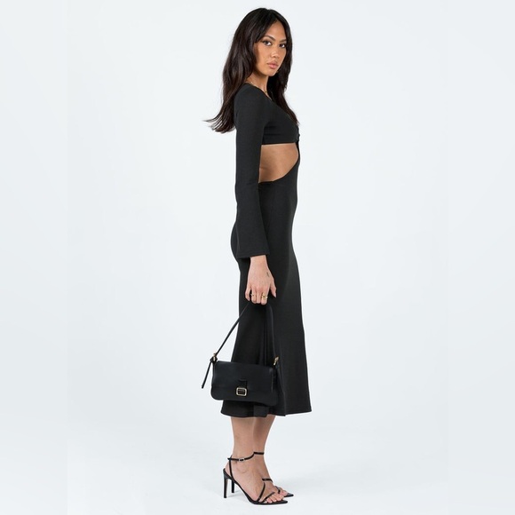 Princess Polly long sleeve cut out open back midi nwot - Picture 3 of 5